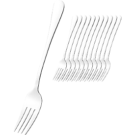 ESMEYER Sylvia Fourchette de menu, paquet de 12, acier inoxydable 18/0, poli, longueur 19,6 cm - service gastronomique
