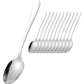 ESMEYER Sylvia koffielepelset, set van 12, 18/0 roestvrij staal, gepolijst, lengte 13,7 cm - voordeelprijs