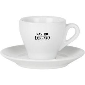 Espresso Untertassen Mastro Lorenzo, 6 Stück, weiss