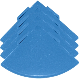Esquinas para la rejilla de suelo Yoga Easy Event de Miltex, azul, 4 unidades