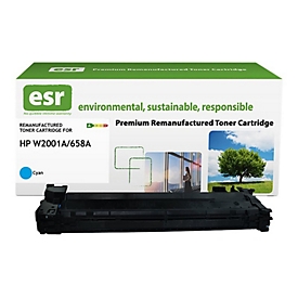 ESR - Cyan - kompatibel - Karton - wiederaufbereitet - Tonerpatrone (Alternative zu: HP 658A)