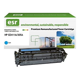 ESR - Cyan - kompatibel - wiederaufbereitet - Tonerpatrone (Alternative zu: HP CE411A) - für HP LaserJet Pro 300 M351, 400 M451, MFP M375, MFP M475