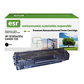 ESR - Schwarz - wiederaufbereitet - Tonerpatrone (Alternative zu: HP CE285A)