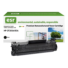 ESR - Schwarz - wiederaufbereitet - Tonerpatrone (Alternative zu: HP CF283A)