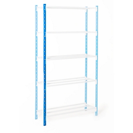 Estantería ensamblable universal, Soportes, con patas de plástico, Al 2500 mm, azul celeste