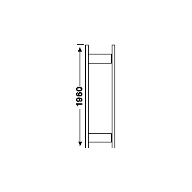 Estantería R3000, bastidor, H1960 x 800mm