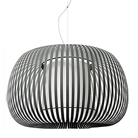 ESTENO plafondlamp, Ø 600 mm, antraciet, textiel/PVC, E27, meet by Paperflow