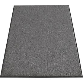 Esteras Eazycare Aqua que atrapan la suciedad, de secado rápido, resistentes a los colores y a los rayos UV, ancho 1200 x largo 1800 mm, olefina, gris