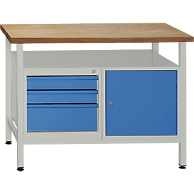 Établi avec 1 porte, 1 étagère et 3 tiroirs