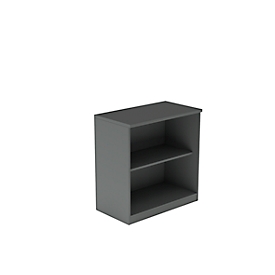 Étagère BEXXSTAR, 2 hauteurs de classeurs, L 800 x P 445 x H 825 mm, gris foncé