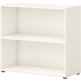 Etagère de bureau TEMPIO - en bois- L 800 x P 340 x H 720 mm - 2 HC - blanc