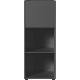 Etagère de séparation Porto, 1 grand compartiment, 4 petits compartiments, L 800 x P 460 x H 1200 mm, graphite