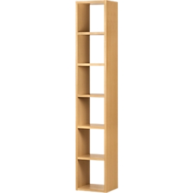 Étagère Pombal, 6 hauteurs de classeurs, extensible, largeur 400 mm, chêne noueux