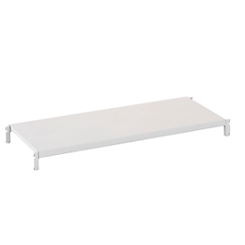 Étagère pour rayonnage universel - l. 1000 x P 300 mm - capacité de charge par étagère 125 kg - laqué époxy - gris clair RAL 7035