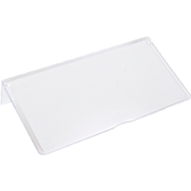 Etiketten für Schubladenbox TRESTON BiOX 3010, 4010 & 5010, inklusive Schutzschildern, transparent, 15 Stück