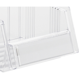 Etiketten, für Treston Schubladen Serie 1520/1525, B 118 x H 37 mm, Karton, weiß, 100 Stück