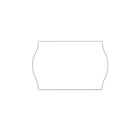 Etiketten met gegolfde rand, 26 x 16 mm, 10 rollen, wit (permanent)