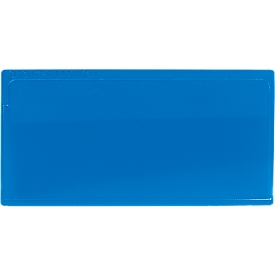 Etikettentasche Label TOP, selbstklebend, 80x160, blau