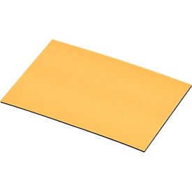 Etiquetas magnéticas para estanterías, 20 x 75 mm, amarillo