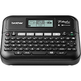 Etiqueteuse Brother PT-D460BTVP, transfert thermique, pour rubans TZe de 3,5 à 18 mm de large, 30 mm/sec, USB/Bluetooth, accessoires
