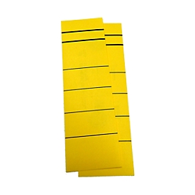 Étiquette pour classeur, largeur de tranche 60 mm, autocollant, 10 p., jaune