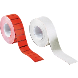 Étiquettes à bord ondulé, 26 x 12 mm, 10 rouleaux, blanc (permanent)