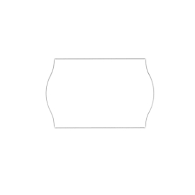 Étiquettes à bord ondulé, 26 x 16 mm, 10 rouleaux, blanc (amovible)