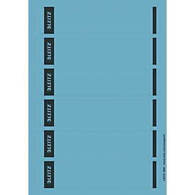 Étiquettes courtes pour classeurs LEITZ®, imprimable, largeur de tranche 50 mm, autocollant, 150 p., bleu