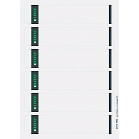 Étiquettes courtes pour classeurs LEITZ®, imprimable, largeur de tranche 50 mm, autocollant, 150 p., gris