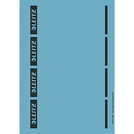 Étiquettes courtes pour classeurs LEITZ®, imprimable, largeur de tranche 80 mm, autocollant, 100 p., bleu