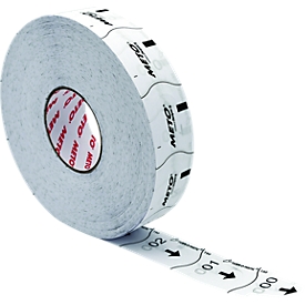 Etiquettes d'attente Meto Turn-O-Matic T90 blanches, numérotation continue, compatibles avec D90, 6 rouleaux de 4.000 tickets (24.000)