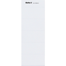 Étiquettes d'identification Biella, pour dossiers suspendus, L 60 x H 30 mm, 50 pièces, carton, blanc