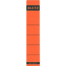 Étiquettes pour classeur à levier, pour une largeur de dos de 50 mm, autocollantes, 10 pièces, rouge