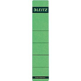 Étiquettes pour classeur à levier, pour une largeur de dos de 50 mm, autocollantes, 10 pièces, vert
