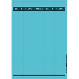 Étiquettes pour classeurs longues LEITZ®, imprimable, largeur de tranche 50 mm, autocollant 125 p., bleu