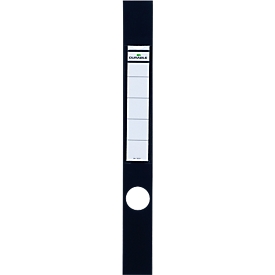 Étiquettes pour classeurs Ordofix DURABLE, largeur de tranche 40 mm, autocollant, 10 p., noir