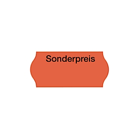 Étiquettes pour divers. étiqueteuse, rouge, prix spécial, 10 rouleaux