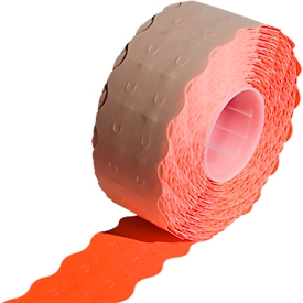 Étiquettes, pour étiqueteuse de prix, jaune-orange, 10 rouleaux