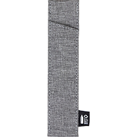 Étui à crayons KOLMA, en RPET, design fin, protège des salissures et des rayures, L 35 x H 157 mm, gris