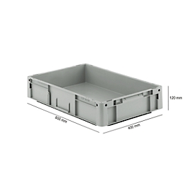 Euro Box Serie LTF 6120, aus PP, Inhalt 21 L, Unterfassgriff, grau