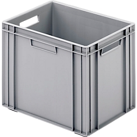 Eurobox Ringoplast, geschikt voor inzetrekken, gesloten, met 2 openingen, B 400 x D 300 x H 322 mm, grijs