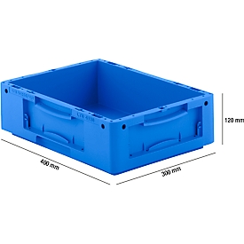 Eurobox serie LTB 4120, van PP, inhoud 10 l, zonder deksel, blauw
