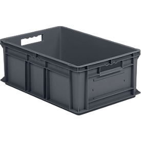Eurobox SSI Schäfer EF 6220, cerrado, polipropileno, ancho 600 x fondo 400 x alto 220 mm, 43,5 l