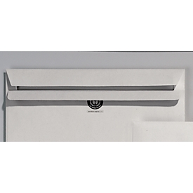 EuroKuvert gerecycleerde enveloppen, 125 x 235 mm (DIN Lang Compac), met venster (links), zelfklevend, doos van 1000 stuks