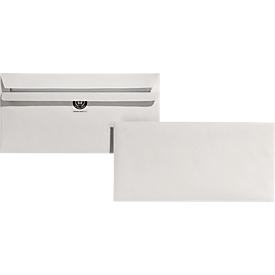 EuroKuvert gerecycleerde enveloppen, 125 x 235 mm (DIN Lang Compac), zonder venster, zelfklevend, doos van 1000 stuks