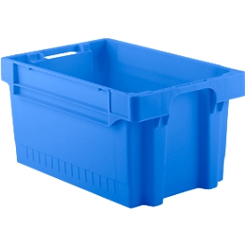 Euronorm bak EFB 643, 54 l, blauw