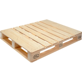 Europallets EPAL 2, L 1200 x B 1000 x H 162 mm, draagvermogen tot 1500 kg, inrijvakken aan 4 zijden, UIC-norm 435.2, 10 stuks