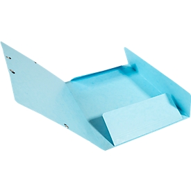 Exacompta Aquarel folder, size A4, W 240 x H 320 mm, 3 flaps, spine label, elastic closure, FSC® cardboard, pastel blue