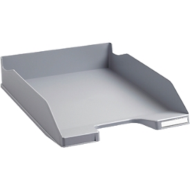 Exacompta Briefablage COMBO MIDI Office, A4+, Etikettenhalter, stapelbar, Blauer Engel, B 255 x T 347 x H 65 mm, Polystyrol, steingrau, 6 Stück