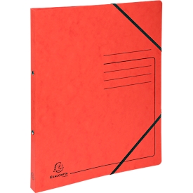 Exacompta classeur à anneaux, DIN A4, 2 anneaux ronds, largeur du dos 20 mm, rouge